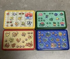 ポケモン　メリーチョコレート空き缶　4点セット