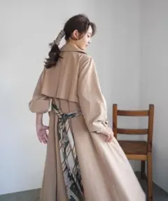 レディメイド　スカーフベルト　フレアトレンチ　コート　深田恭子