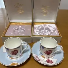 Noritake ティーカップセット 花柄 2個