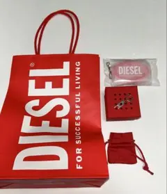DIESEL ピアス シルバー フープ 新品未使用 箱・紙袋付き