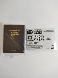 【新品／未使用】 豆本　豆六法　社会法編　ガチャ　単品