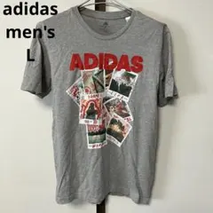 adidas アディダス Tシャツ 半袖 グレー　スポーツ