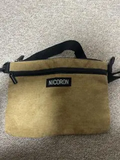 NiCORON コーデュロイ サコッシュ ベージュのサムネイル