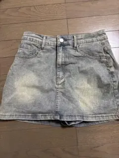 グレー デニム タイトスカート