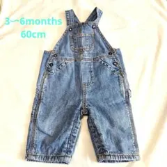 GAP baby デニムオーバーオール サロペット 60cm