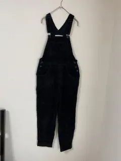 BLACK FRIDAY サロペット ブラック コーデュロイ 黒 オーバーオール