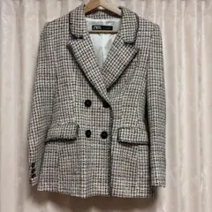 ZARA テーラードジャケット ホワイト系