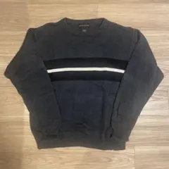 古着　Croft&Barrow ボーダー　デザイン　コットンニット