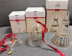 【HOLME GAARD】クリスマスツリー ガラス　Lサイズなど3点セット