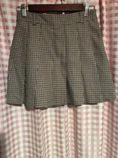 GU 千鳥柄ミニスカート