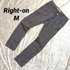 Right-on バックナンバー スキニー レディース M ストライプ