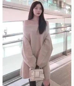 FRAY I.D オフショルニット　ミニワンピース　新品