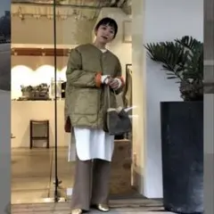 ニコアンド　スタッフプロデュース　ワッペンシャツジャケット　モザイク2 ニコアンド スタッフプロデュース ワッペンシャツジャケット モザイク2