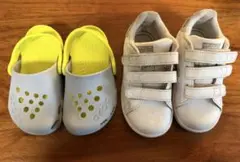 Crocsとadidasのベビーシューズセット