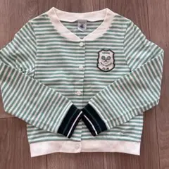 プチバトー　Tennis Club 110cm カーディガン ストライプ