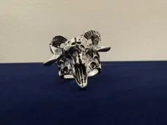 ヴィンテージリング 羊の頭部リング　18号
