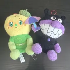 ころふわ バイキンマン メロンパンナちゃん ぬいぐるみ