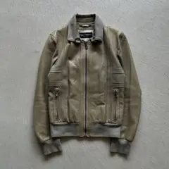 00s dolce&gabbana leather bomber jacketのサムネイル