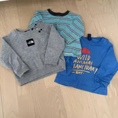 80サイズ 男の子３点セット　bonmot the north face