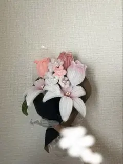 モールフラワーのブーケ 枯れない花束(ピンク)