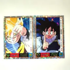 当時物 希少品 山勝 ドラゴンボールZ 両面ブロマイド ギザギザ カード