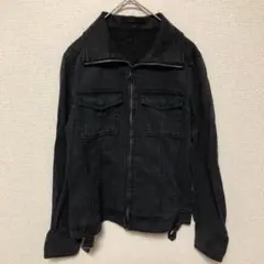 【INTERPLANET】(M) デニム調ヴィンテージライクジップジャケットのサムネイル