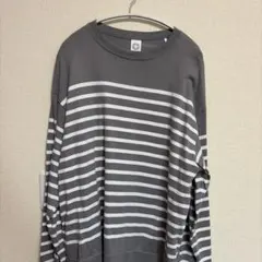 ORCIVAL グレーとホワイトストライプ カットソー サイズ4
