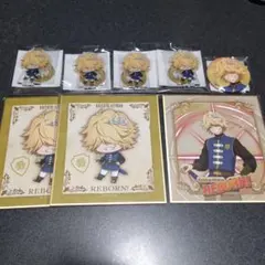 REBORN くじ引き堂 ベルフェゴール ミニアクスタ&ミニ色紙&ミニ缶バッジ