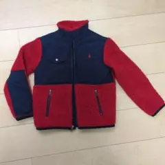 POLO フリースジャケット 赤/ネイビー　ボア
