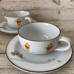 【お値下げしました】くまのプーさん　Sangoカップ&ソーサー２客セット