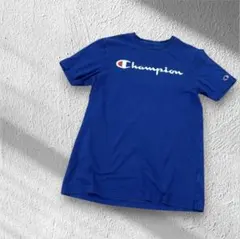 チャンピオン champion Tシャツ ロゴT ブルー 半袖 S