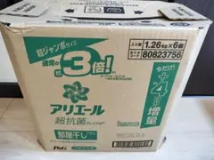 アリエール 超抗菌プレミアム 部屋干しプラス つめかえ用 1.26kg×6個