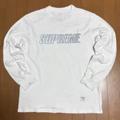 【美品】supreme 長袖 トレーナー ロンT 白 サイズM ロングTシャツ