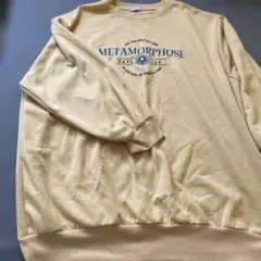 VEHEMENT.. METAMORPHOSE スウェット M イエロークリーム