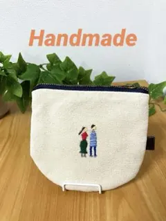 Soboro 刺繍ポーチ キャンバス