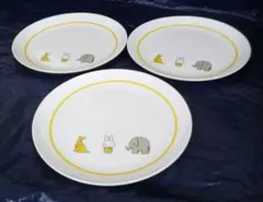 最終お値引き価格(TYOd318)ミッフィーのイラスト皿 3枚セット