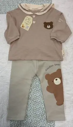 doudou bearセ-ラ-襟付きトップス　パンツセット　90サイズ