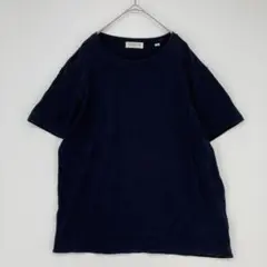 TOMORROWLAND コットン100% ネイビー 半袖Tシャツ