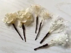 ドライフラワー　髪飾り　結婚式　二次会
