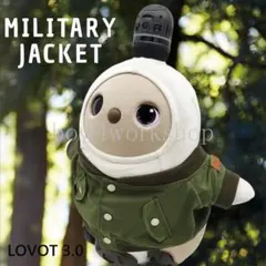 ラボット服/ハンドメイド ミリタリーブルゾンジャケットカーキ