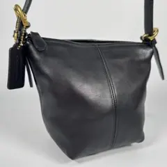 【美品✨/希少】オールド コーチ ショルダーバッグ クロスボディ レザー 黒 希少】COACHコーチ オールドコーチショルダーバッグ ポーチ オールレザー黒