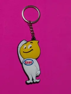 アメトイ　エッソ　ESSO　ラバーキーホルダー
