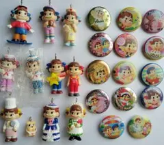 ペコちゃん　ポコちゃん　ワンちゃん　缶バッジはオマケです　不二家