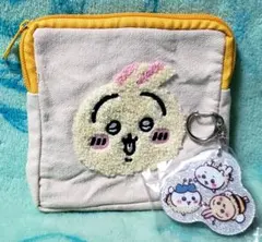 ちいかわ♡うさぎ【もこもこポーチ】蜂たち【ラメアクリルキーホルダー】セット