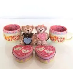 ディズニーシー☆ダッフィー&シェリーメイ☆ぬいぐるみストラップ・スーベニアカップ
