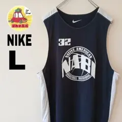 USA古着 NIKE バスケットユニフォーム　L ブラック　ノースリーブのサムネイル