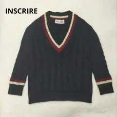 INSCRIRE アンスクリア オーバーサイズ チルデン ニット ケーブル編みのサムネイル