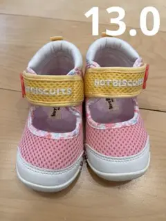 Hot Biscuits ベビーサンダル 13.0 ピンク/イエロー