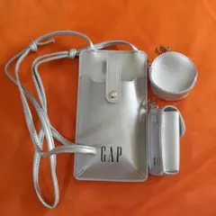 付録　GAP シルバー スマホショルダーストラップ