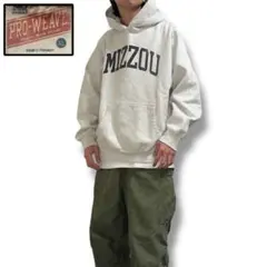 00s MVSPORT リバースウィーブ 染み込みプリント スウェット パーカー